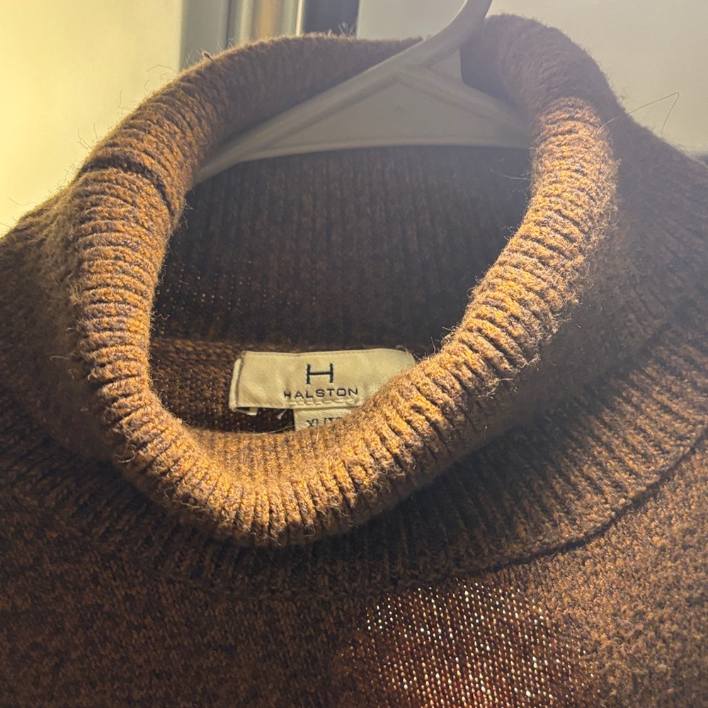 H by Halston Chocolate Brown Turtleneck Sweater